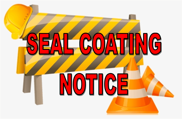 Seal Coat Notice