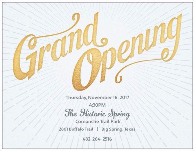 Spring Grand Opening Invitation
