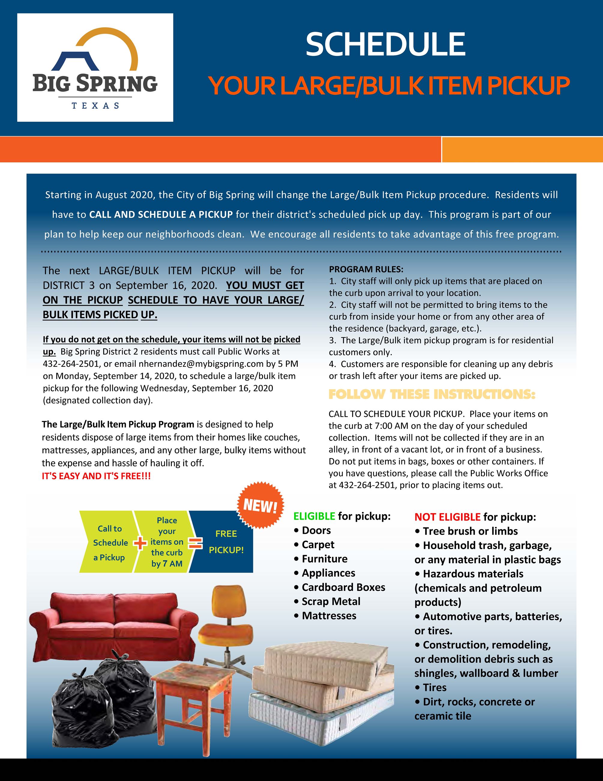 Large Bulk Item Pickup