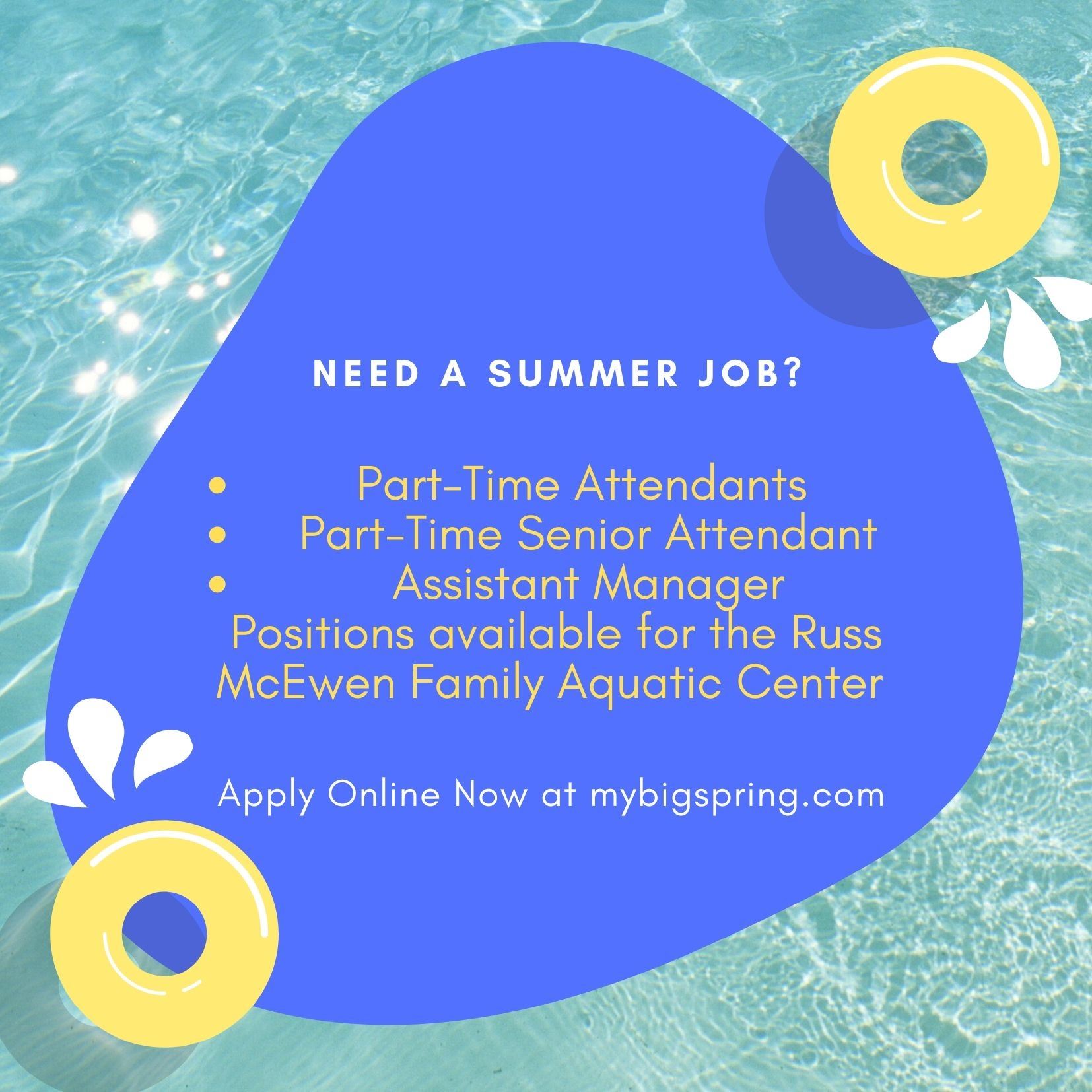 Flyer Aquatic Center Jobs 2021